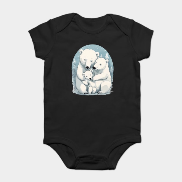 Mama Papa Bear Baby Bodysuit by animegirlnft